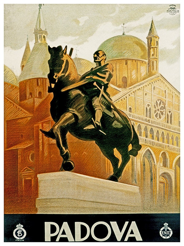 Art Italy Travel Poster Padova Italian Vintage Print (ZT163)