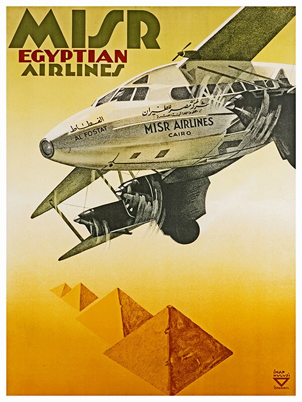 Art Egypt Travel Poster Egyptian Vintage Print (ZT162)