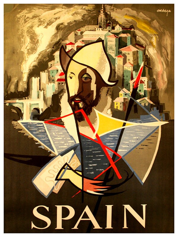 Abstract Spain Travel Poster Spanish Art Vintage Print (ZT157)