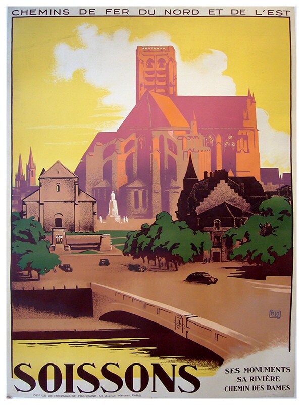Art France Travel Print Siossons Vintage Poster (TR160)