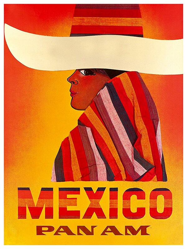 Art Mexican Travel Print Mexico Vintage Poster (TR157)