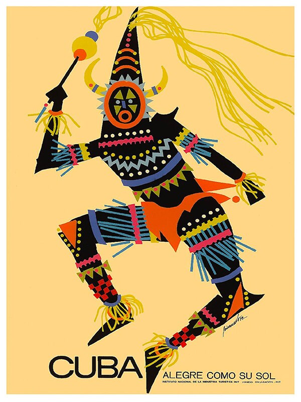 Cuba Art Exhibition Poster Vintage Travel Print (TR149)