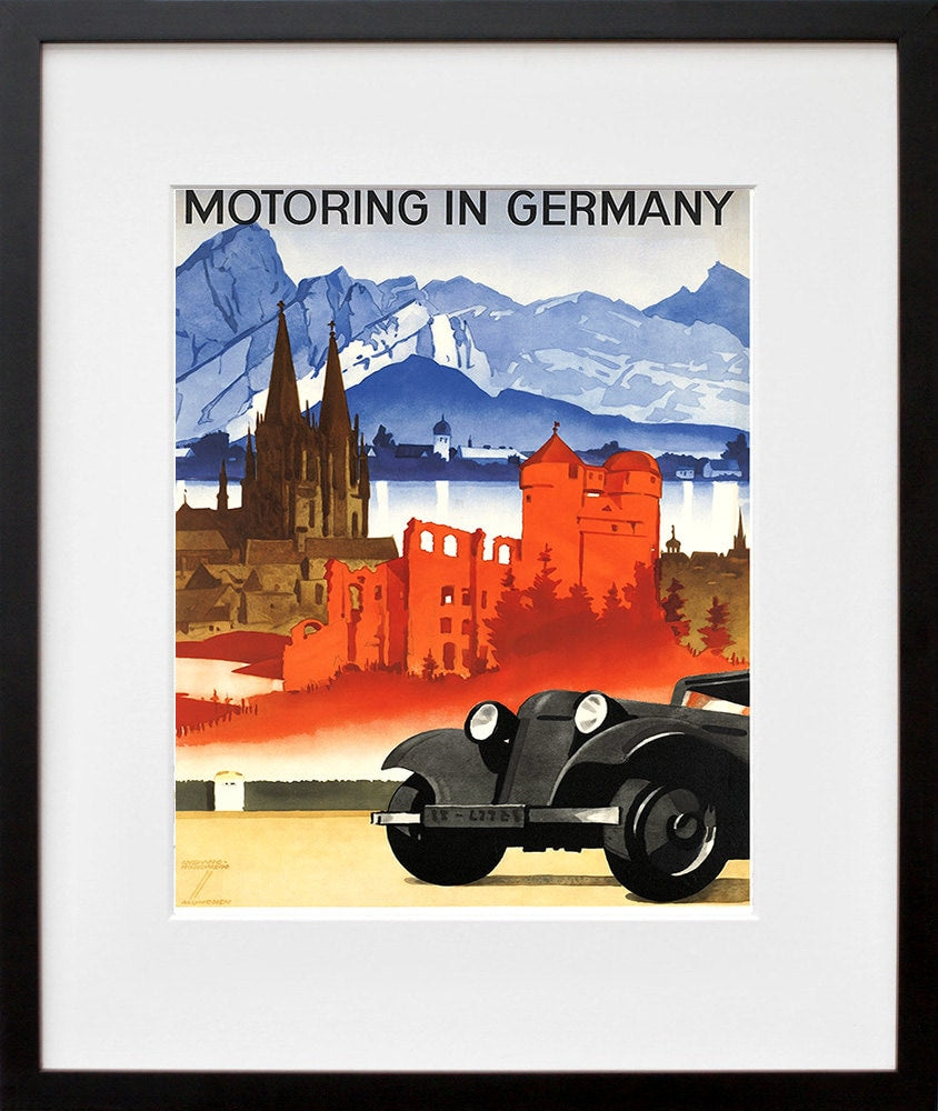 German Travel Art Germany Poster Print Vintage Home Decor (ZT202)