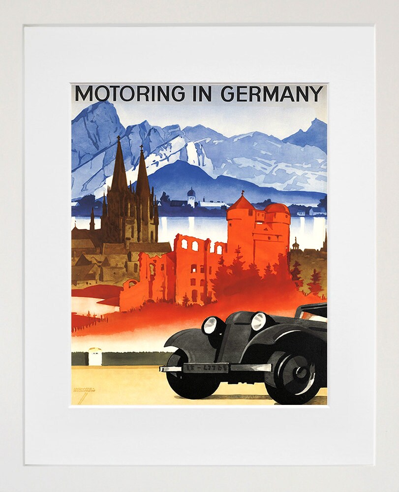 German Travel Art Germany Poster Print Vintage Home Decor (ZT202)