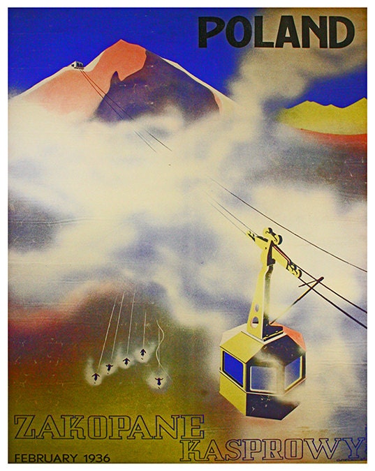 Poland Art Print Travel Polish Home Decor Poster (XR116)