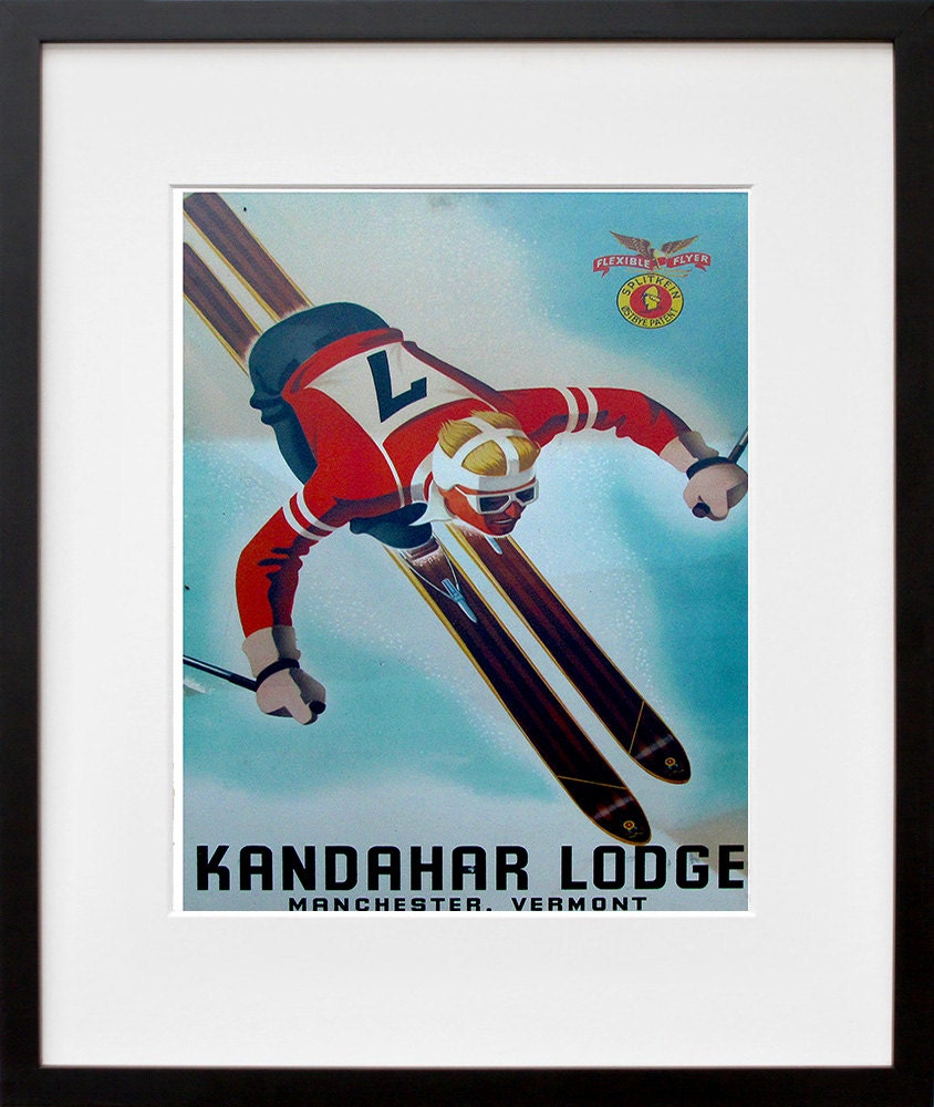 Vermont Art Print Manchester Vintage Home Decor Travel Poster (XR109)