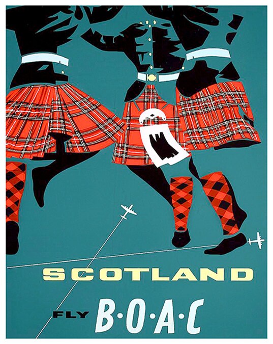 Scotland Art Print Travel Poster Scottish Home Decor (ZT324)