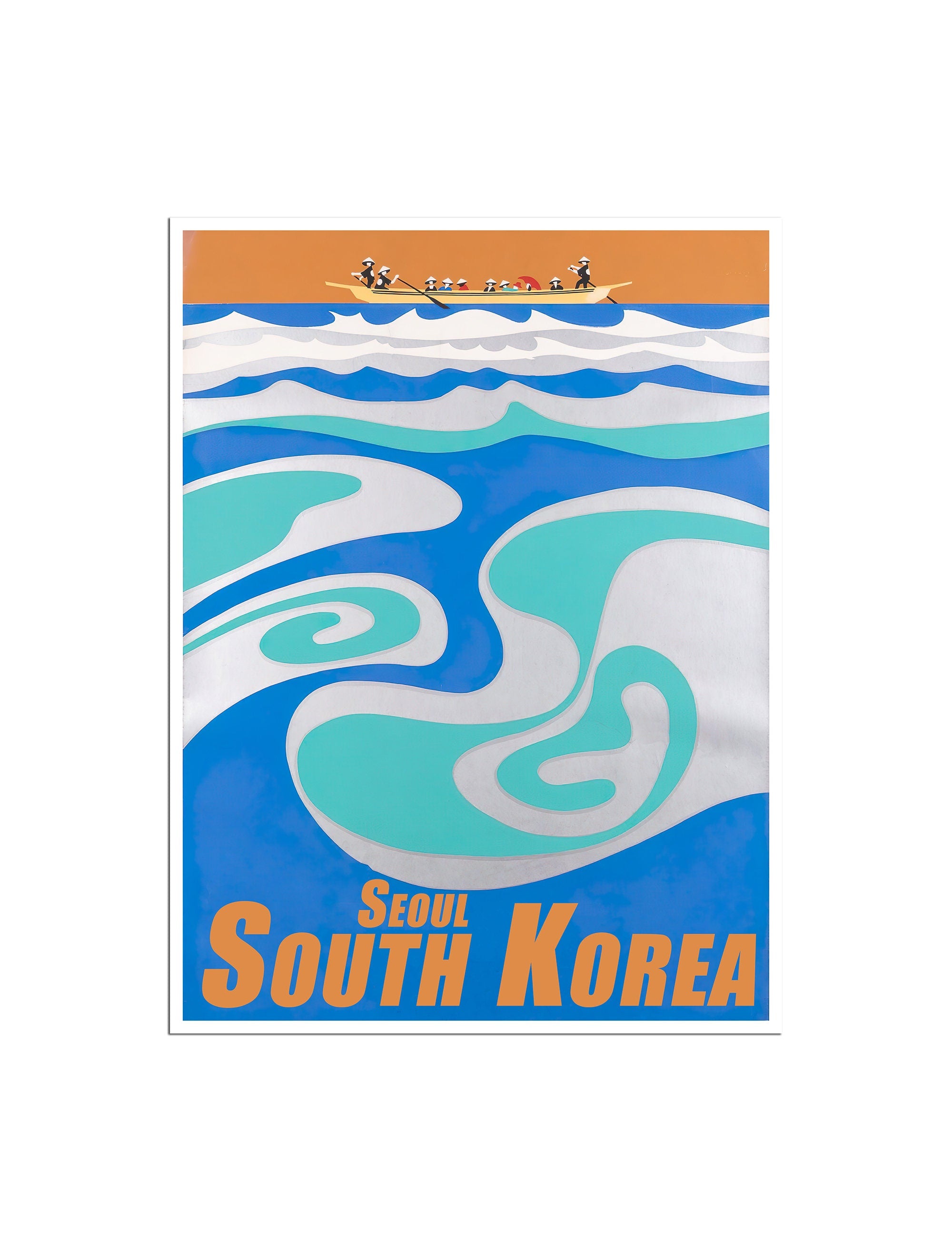 Seoul Travel Poster South Korea Art Print Asian Decor South Korean Gift (XR4616)