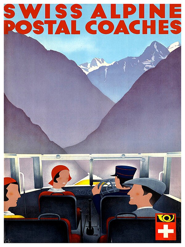 Swiss Travel Art Print Switzerland Home Decor (ZT276)