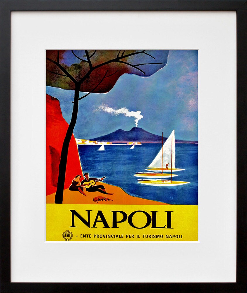 Naples Travel Art Print Italy Home Decor (ZT313)
