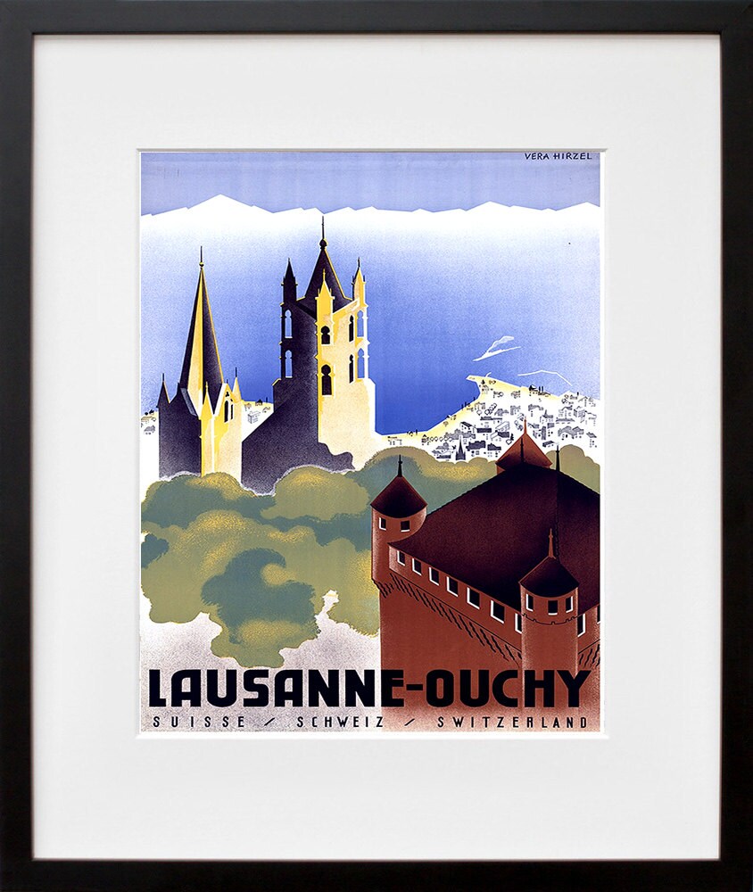 Swiss Travel Art Print Switzerland Home Decor (ZT284)