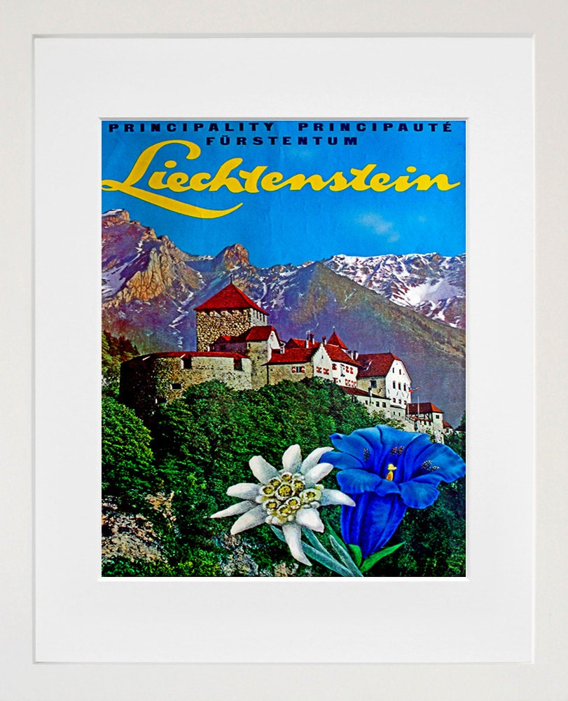 Liechtenstein Travel Print Liechtenstein Gift Poster Wall Art (ZT319)