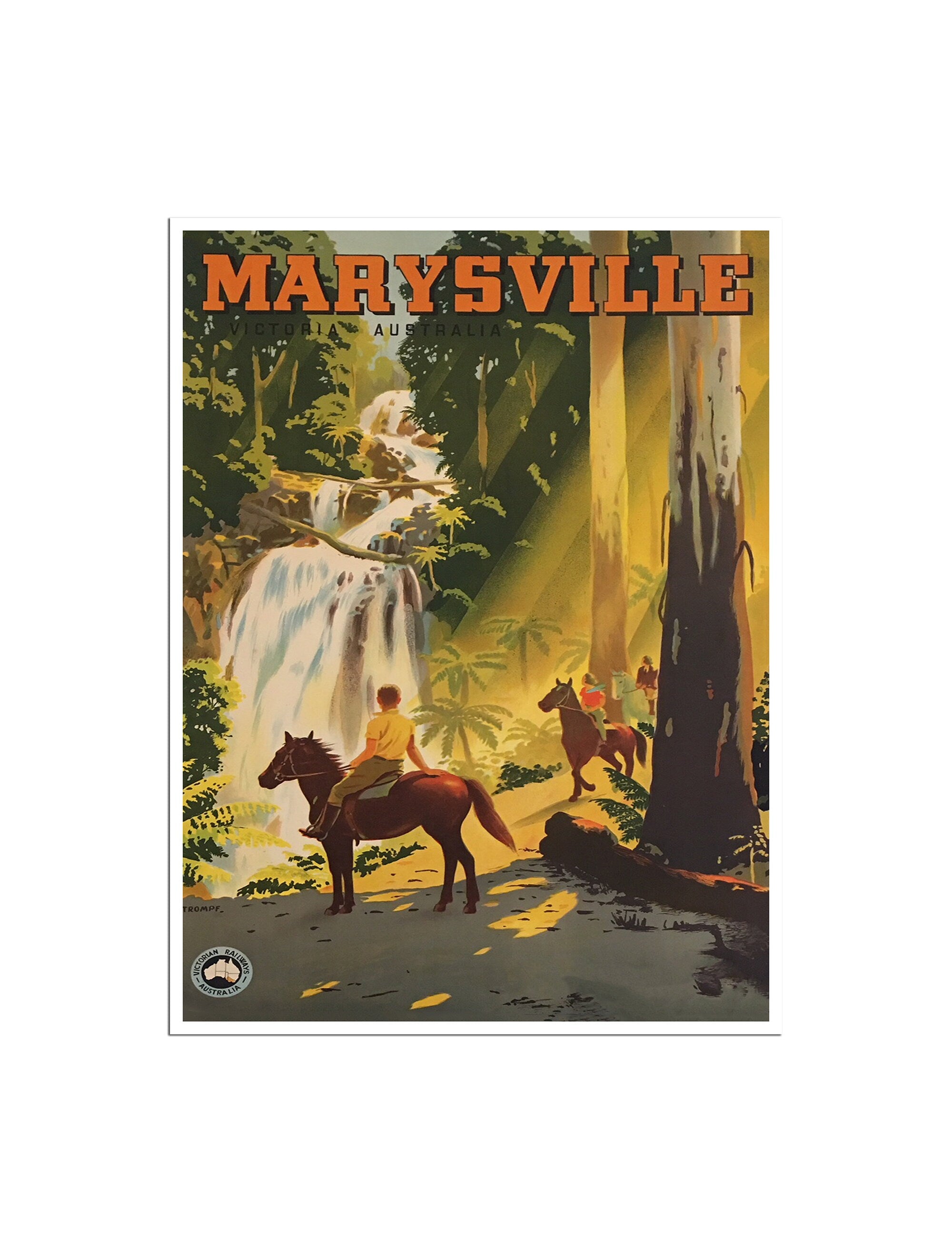 Marysville Australia Art Vintage Travel Poster Retro Print (XR2772)