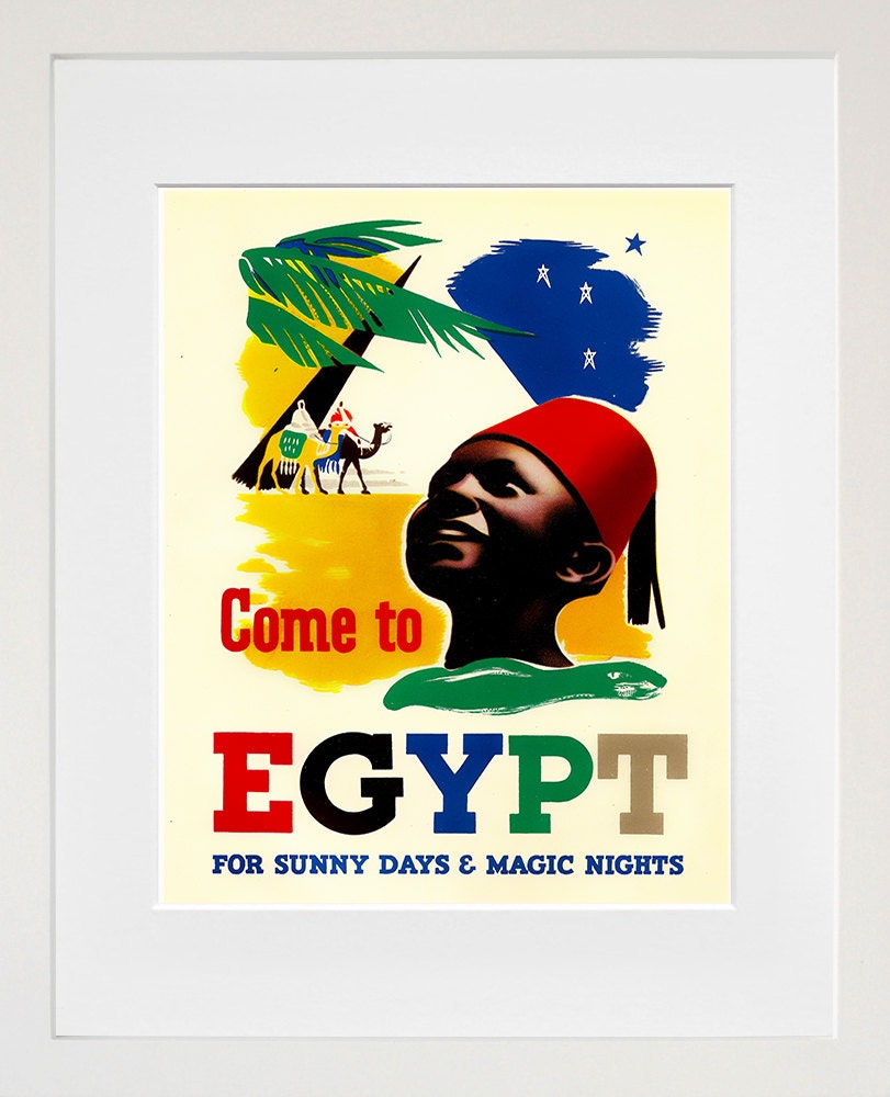 Egyptian Art Travel Poster Egypt Print Home Decor (ZT358)