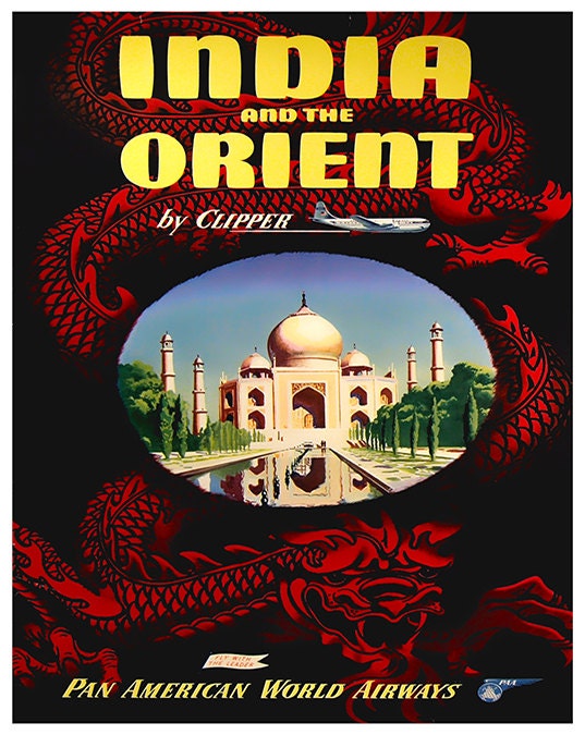 India Art Travel Poster Indian Print Home Decor (ZT354)