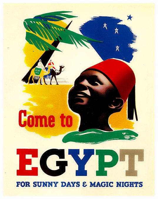 Egyptian Art Travel Poster Egypt Print Home Decor (ZT358)