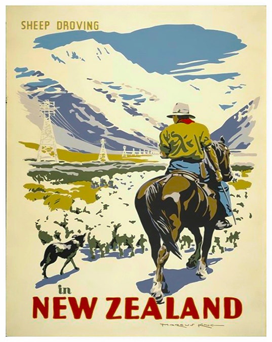New Zealand Art Poster Print Home Decor (XR163)