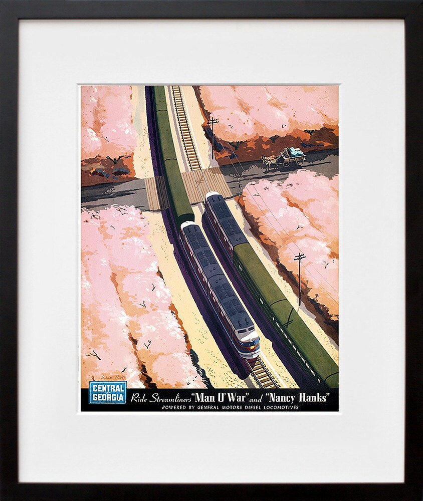 Train Art Travel Poster Locomotive Print Home Decor (XR194)