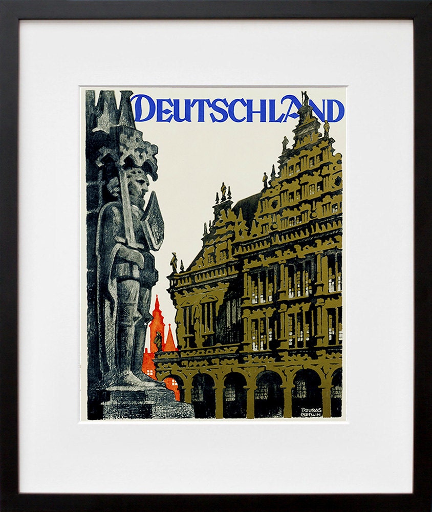 Germany Travel Poster German Wall Art Print Home Decor (ZT633)