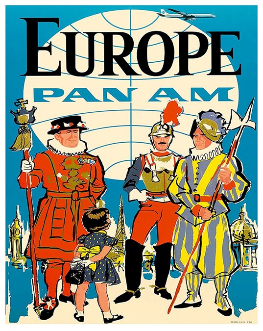 Europe Travel Poster European Wall Art Print Home Decor (ZT635)