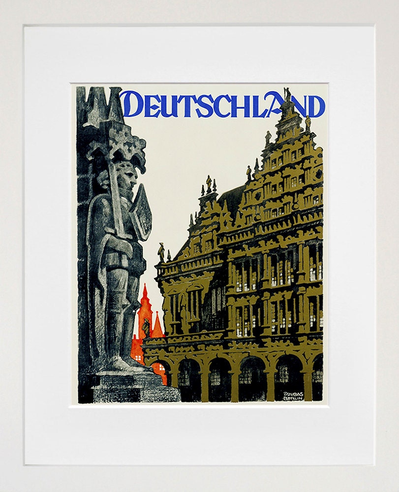 Germany Travel Poster German Wall Art Print Home Decor (ZT633)