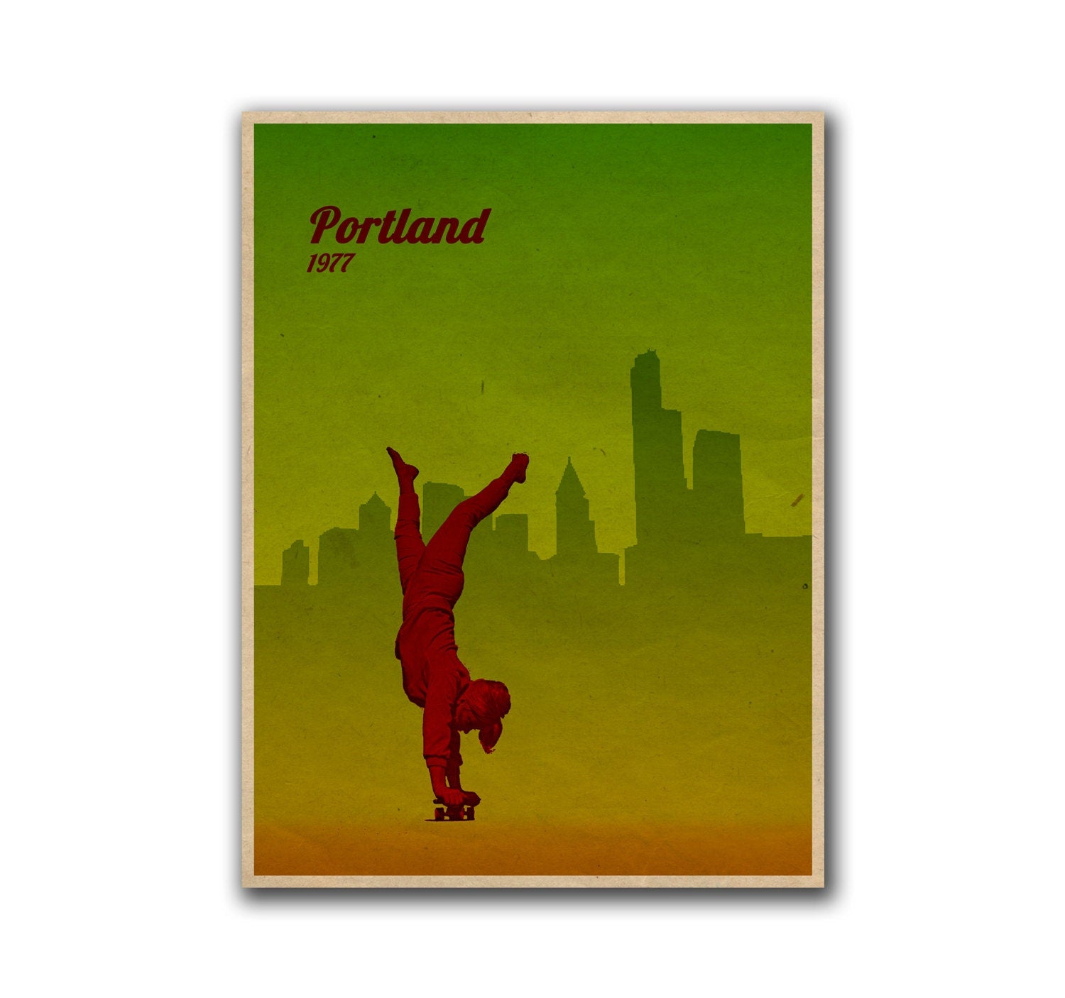 Skateboarding Poster Retro Art Travel Decor Print (H69)