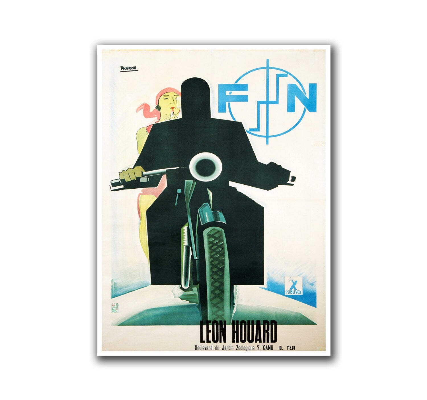 Motorcycle Poster Motor Bike Retro Art Sports Decor Print (H20)