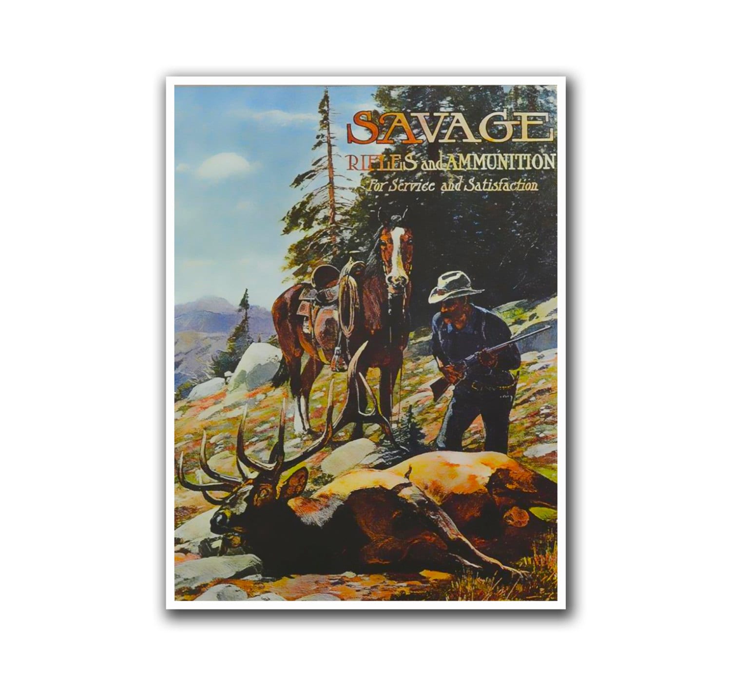 Hunting Wall Art Travel Poster Decor Retro Print (H55)