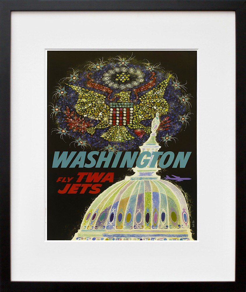 Retro Poster Washington D.C. Decor Art Travel Poster Wall Art Print (ZT679)