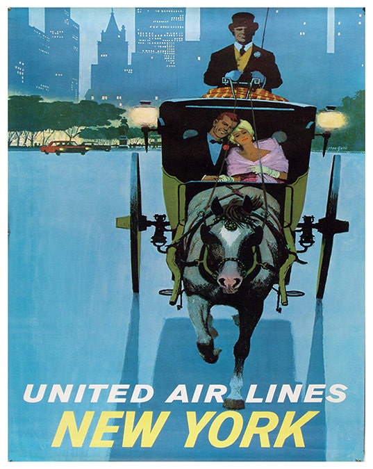 New York Travel Decor America Art Poster Retro Print (XR154)