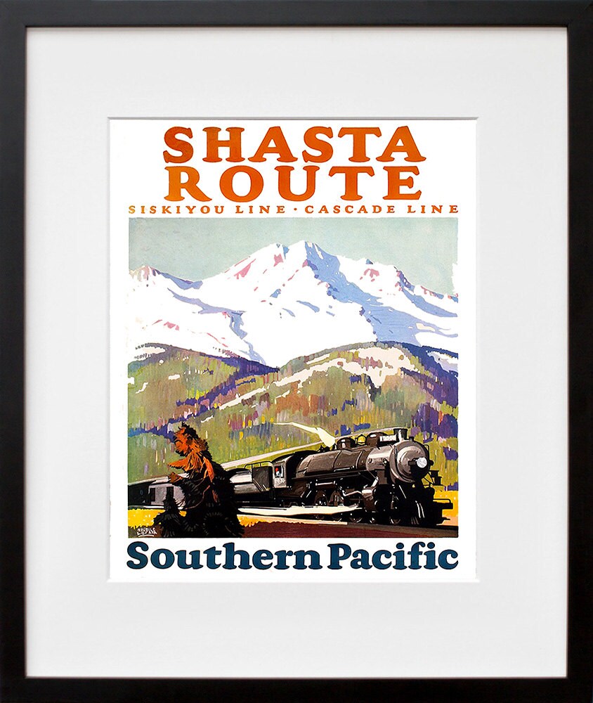 Train Poster Art Travel Decor Retro Print (XR160)