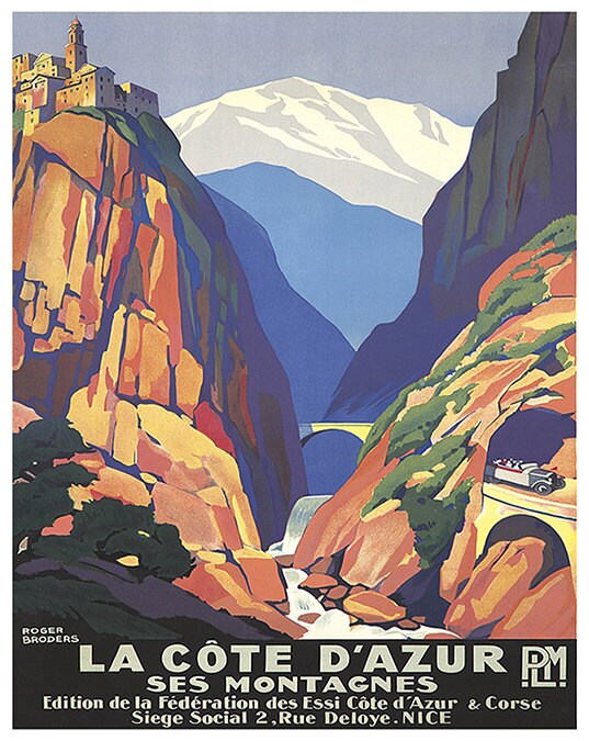 France Retro Poster French Art Travel Poster Wall Art Print (XR186)