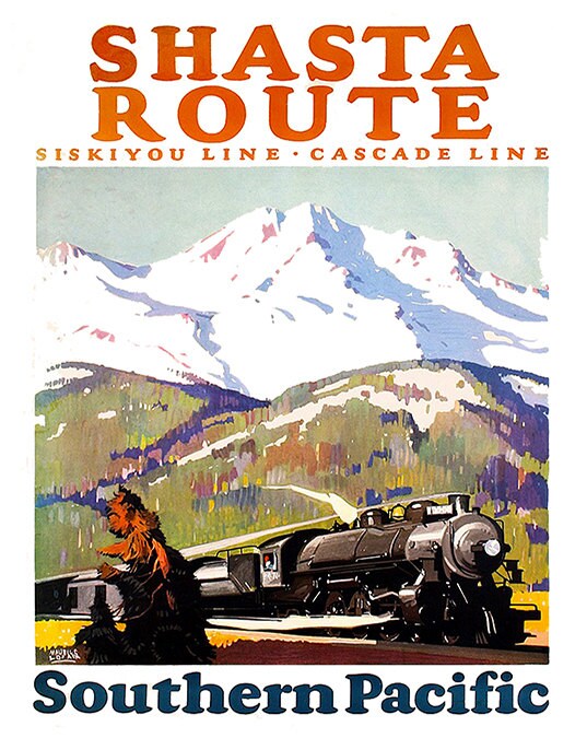 Train Poster Art Travel Decor Retro Print (XR160)