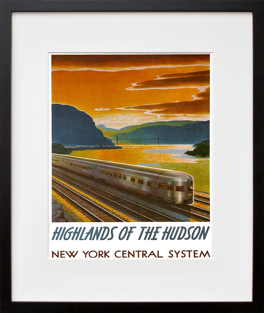Train Decor Locomotive Art Travel Poster Retro Print (XR156)