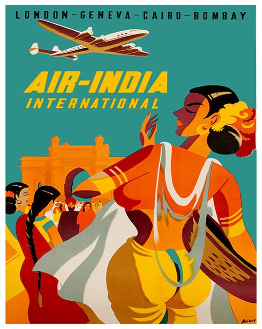 India Retro Poster Indian Art Travel Poster Wall Art Print (XR169)