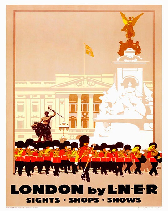 London Art Retro Poster Art Travel Poster Wall Art Print (ZT508)