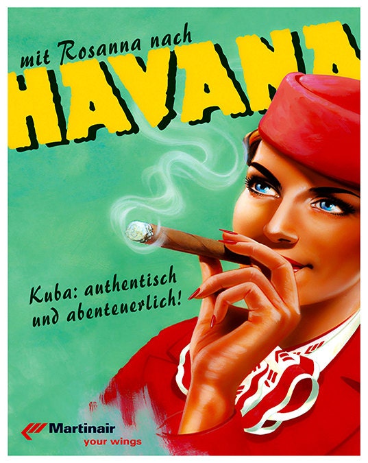 Havana Cuba Travel Poster Home Decor Wall Art Print (ZT501)
