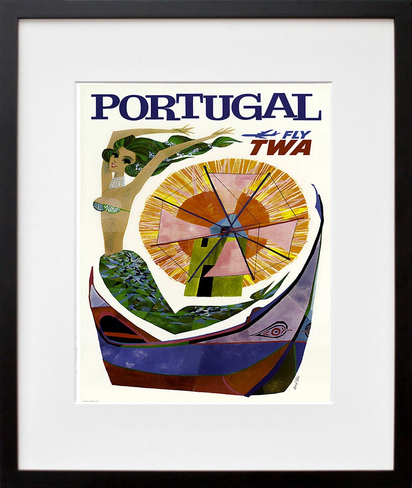 Portugal Art Wall Decor Retro Travel Poster (ZT581)