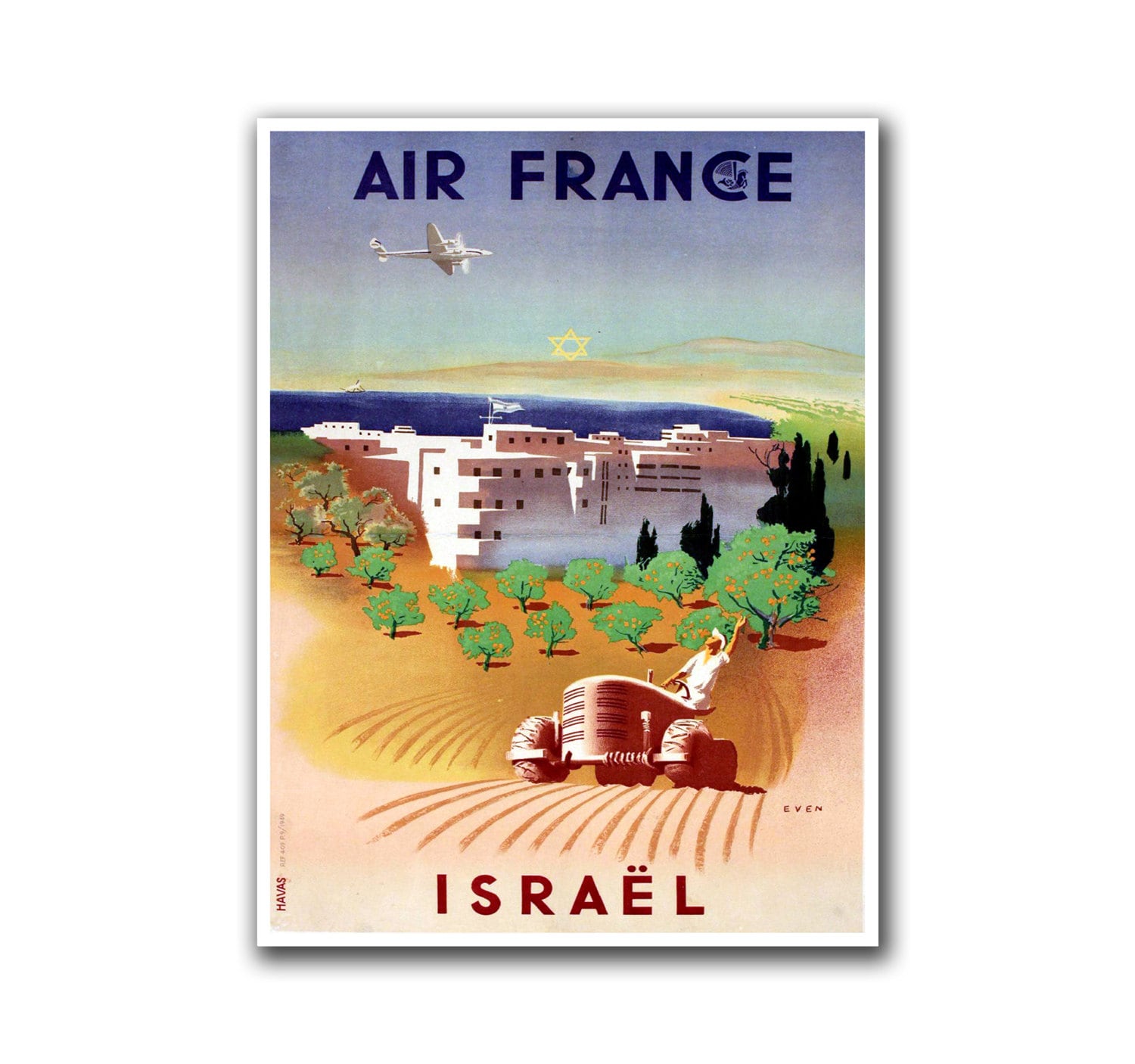 Retro Travel Art Israel Sports Poster Home Decor Vintage Print (H246)