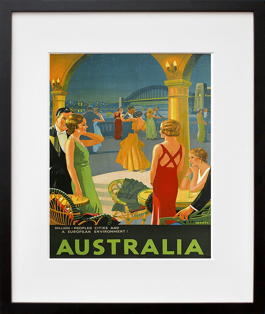 Australia Travel Art Sign Wall Decor Poster Print (XR300)