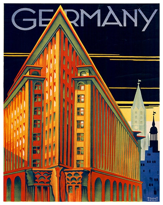 Germany Travel Art Sign Wall Decor Poster Print (XR299)