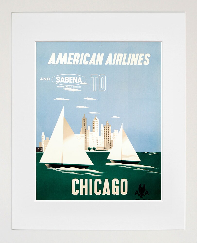 Chicago Travel Art Sign Wall Decor Poster Print (XR289)