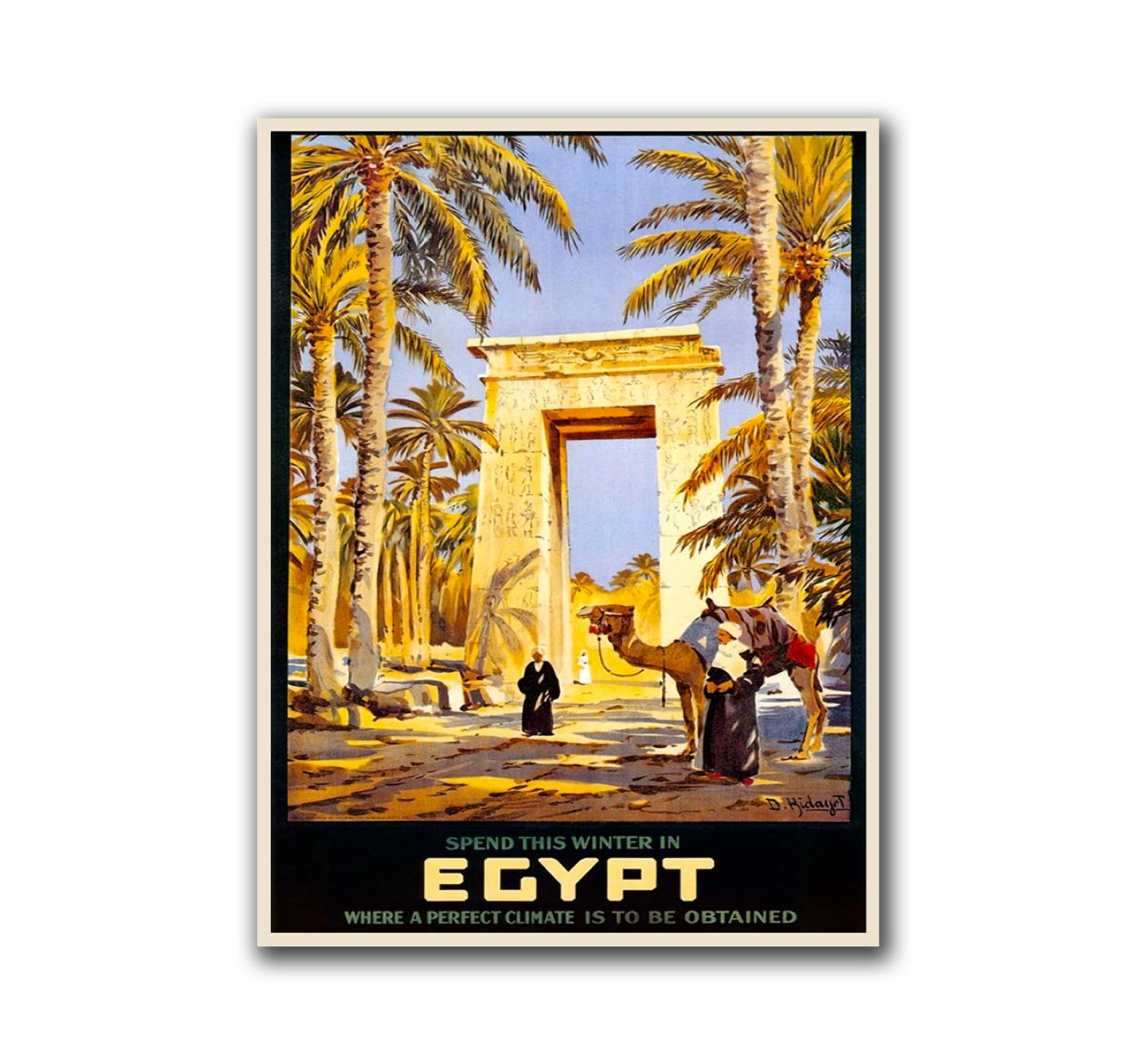 Egypt Travel Poster Wall Art Nature Print (H269)
