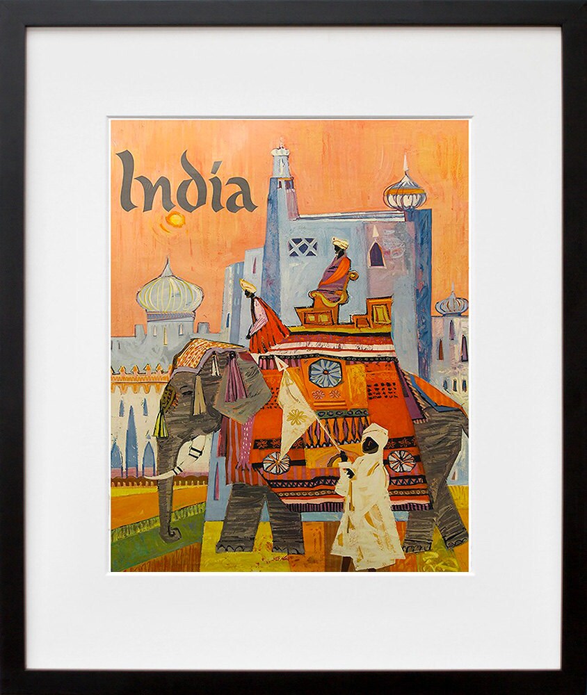 India Art Vintage Travel Poster Print Indian Home Wall Decor (XR391)