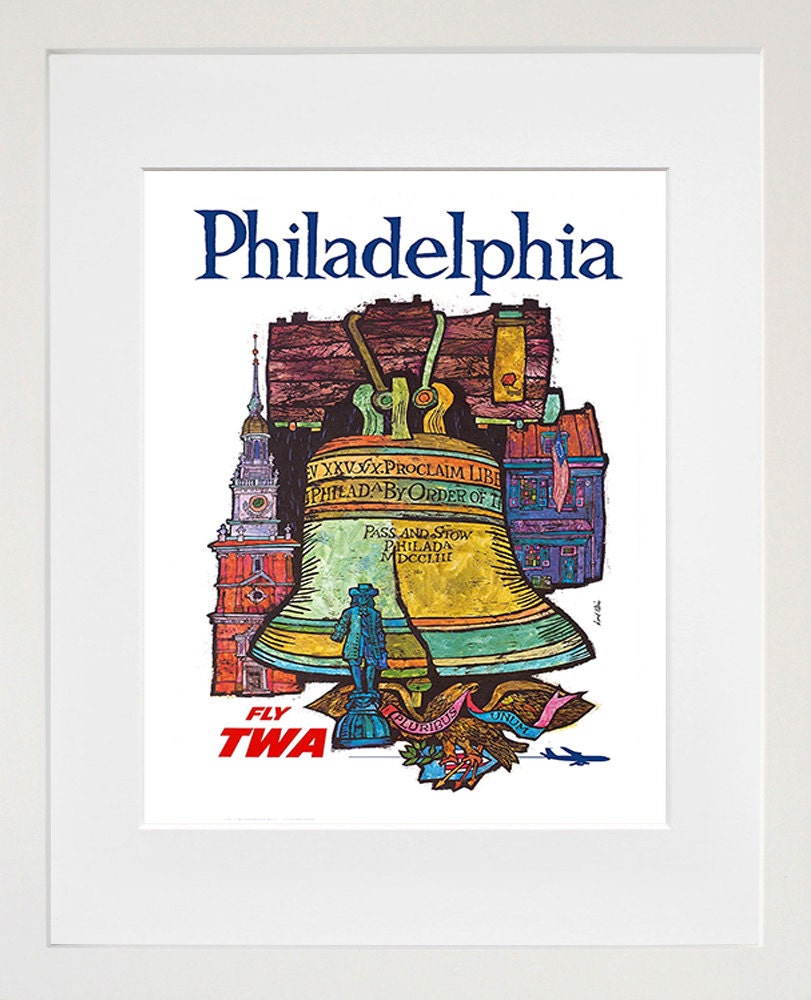 Philadelphia Art Vintage Travel Poster Print Pennsylvania Home Wall Decor (XR407)