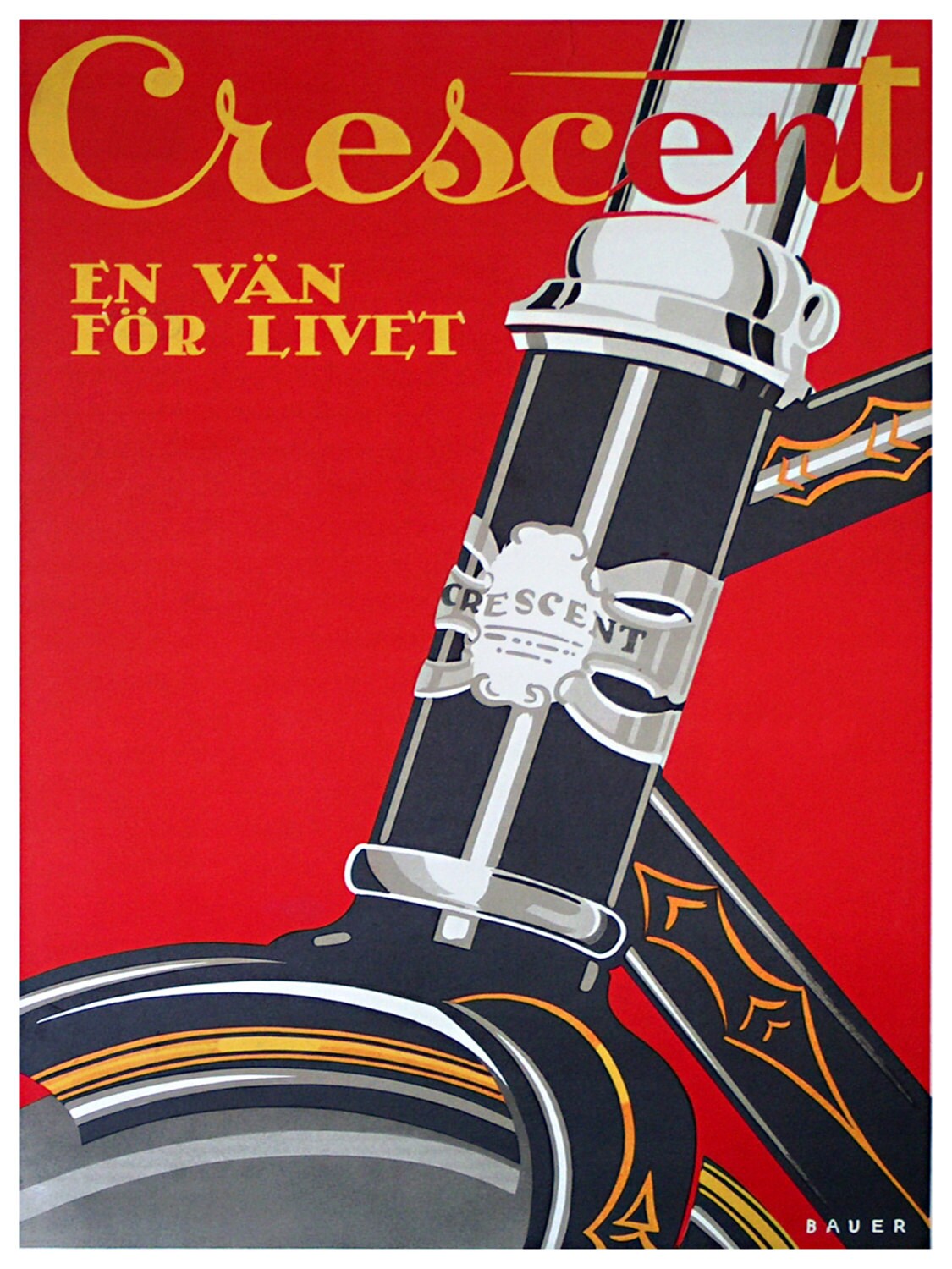 Bike Art Vintage Bicycle Decor Cycling Poster Retro Print (H280)