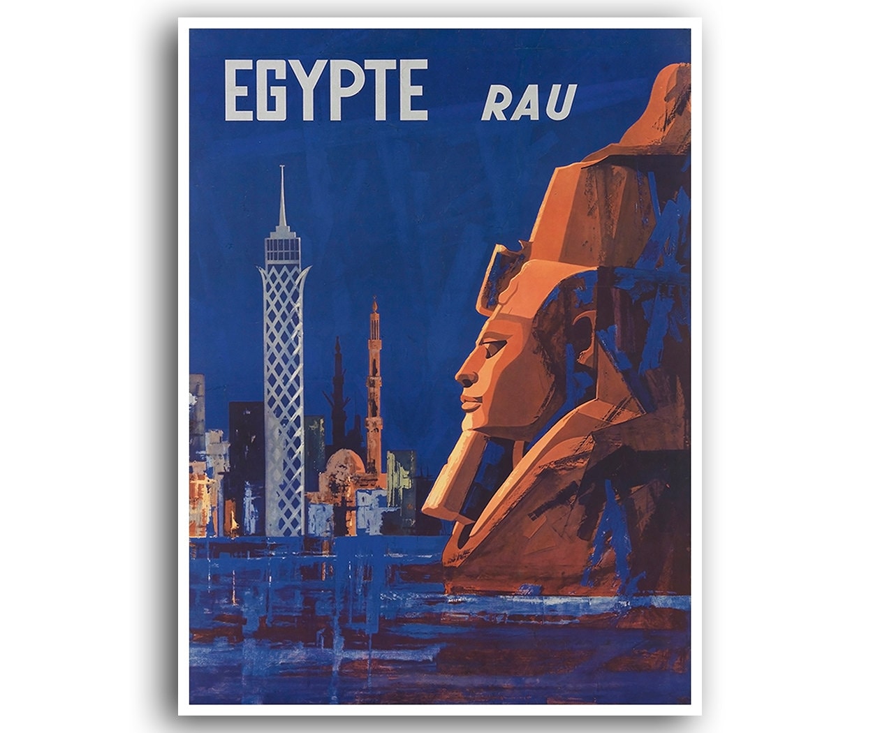 Egypt Gift Art Print Travel Poster Vintage Egyptian Home Decor (XR860)