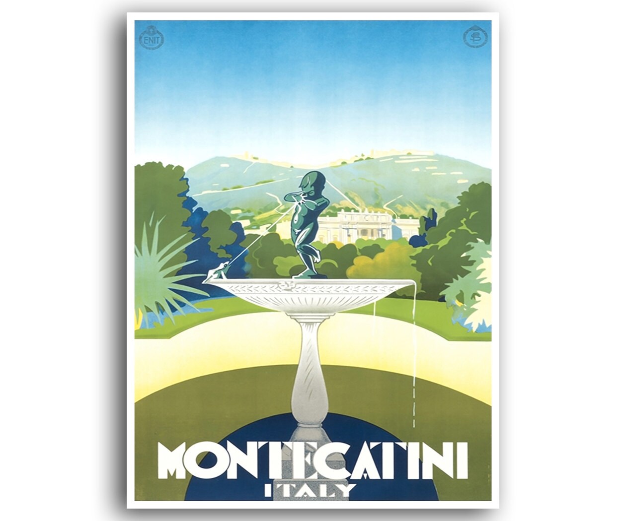 Italy Art Print Travel Poster Retro Asian Home Decor (XR827)