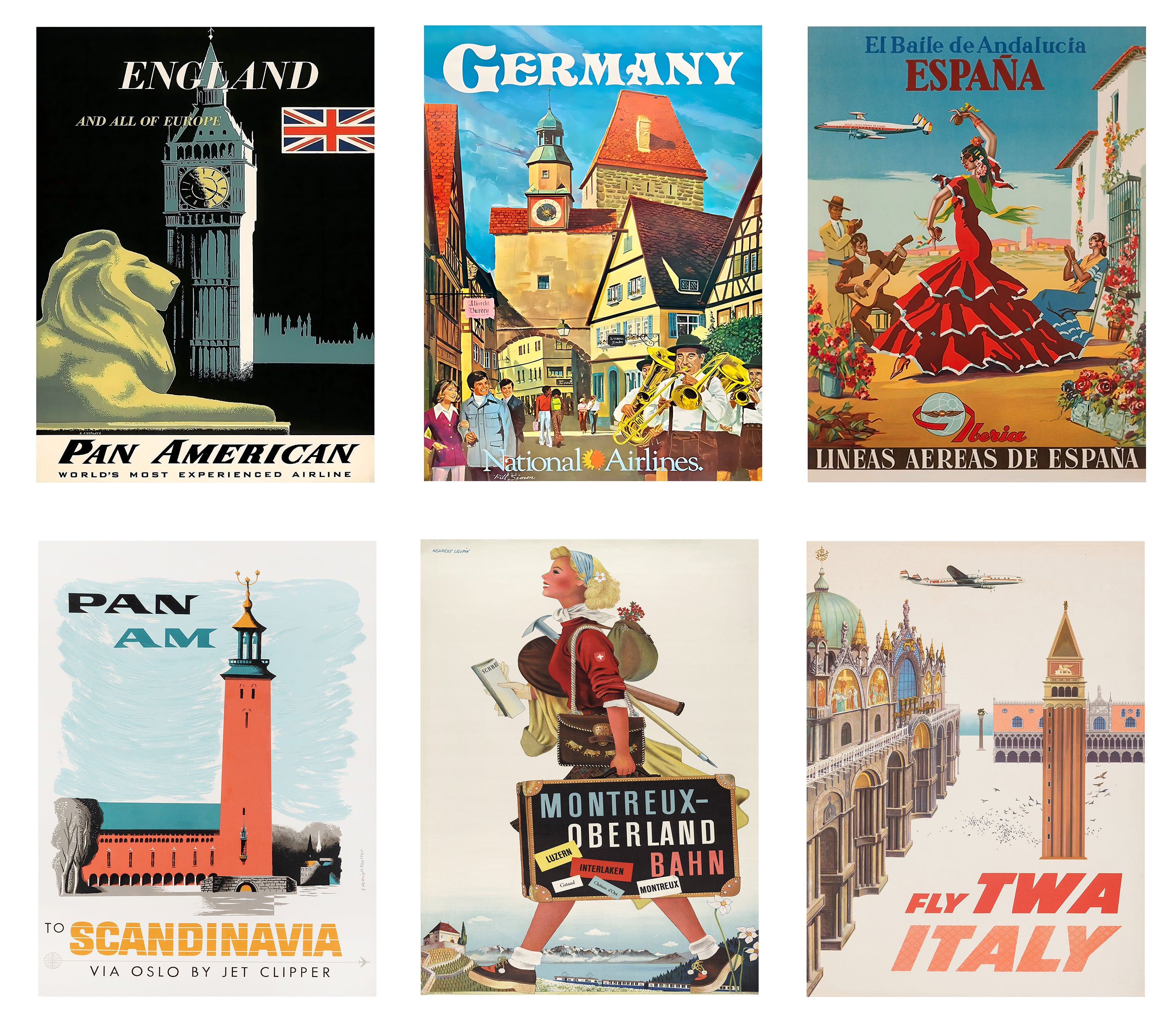 European travel posters Europe travel art Romantic Paris artwork Historic Rome scenes European landmarks European landscapes Old-world charm European cityscapes European culture decor Europe wanderlust art