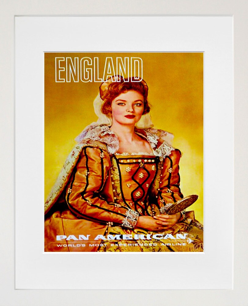 England Travel Poster English Royalty Print Pan American Art (ZT172)a